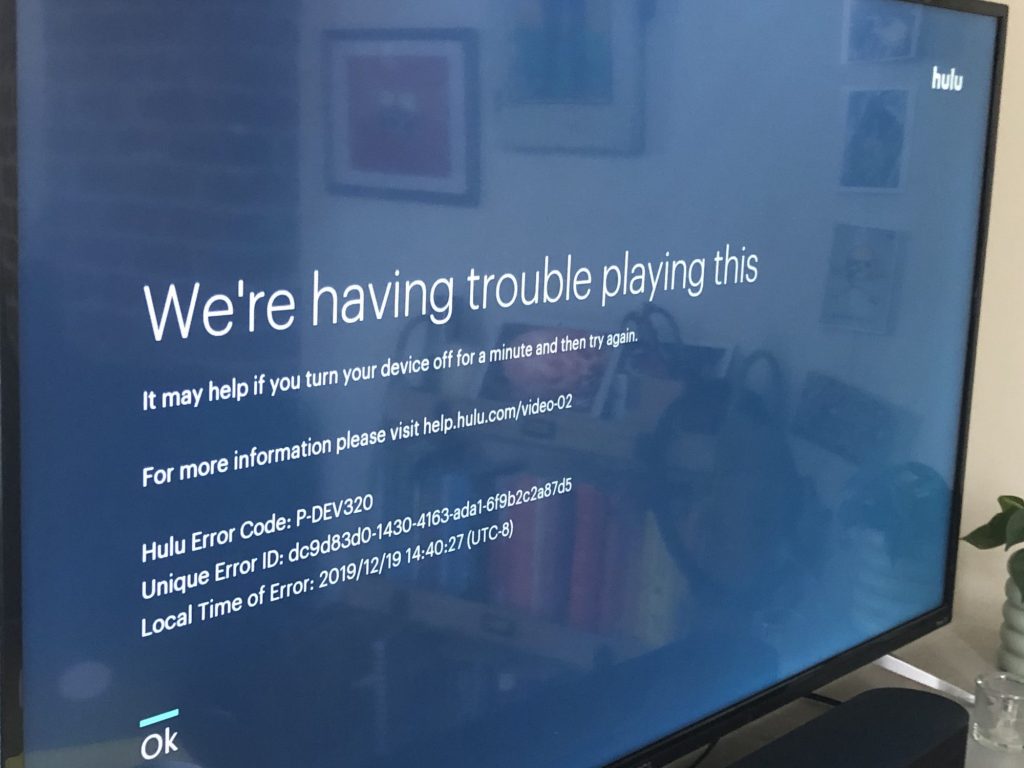 Hulu Error Code Dev P 320 Fixed Trouble Watching Easy Solutions