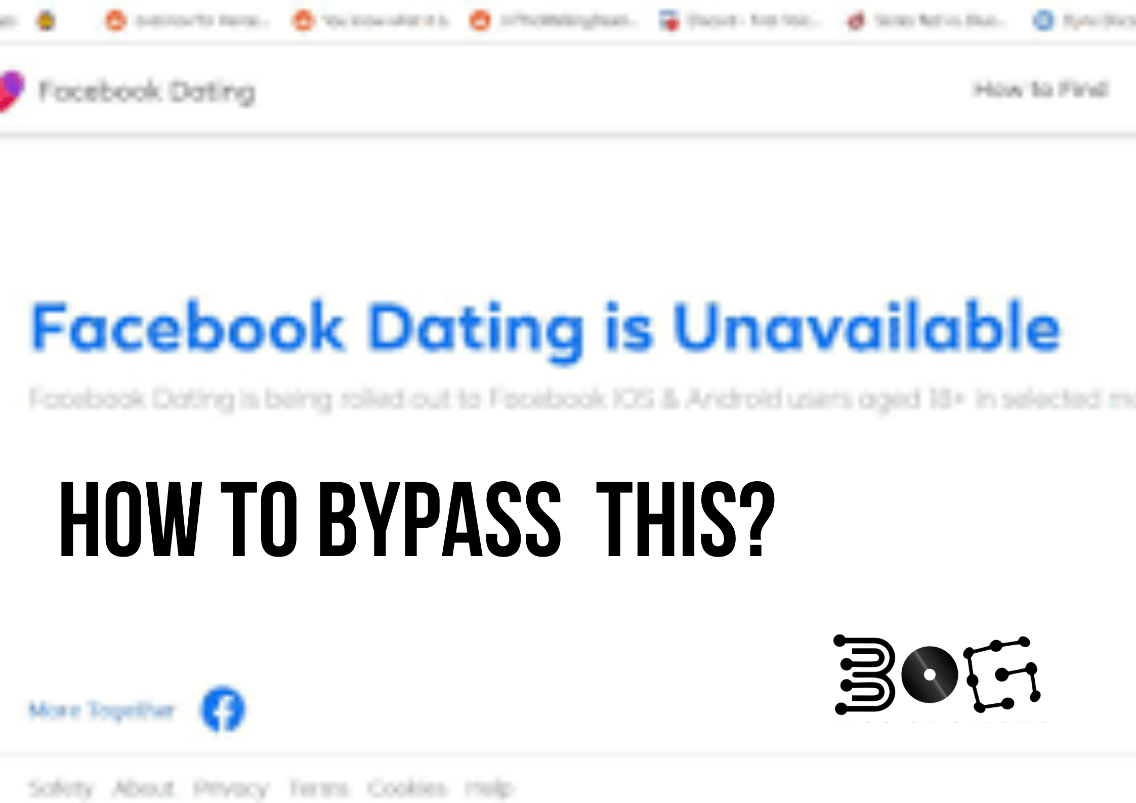 facebook dating is unavailable